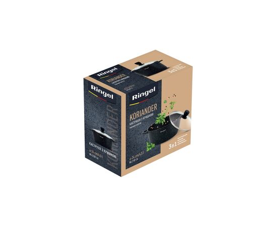 Кастрюля Ringel Koriander 4.5 л (RG-2107-24), изображение 5 Кастрюля Ringel Koriander 4.5 л (RG-2107-24), изображение 5