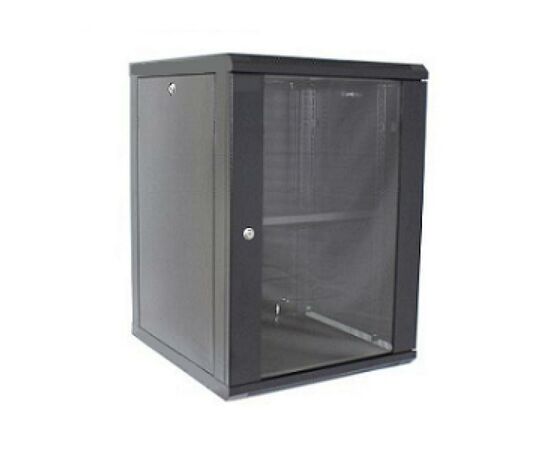 Шкаф настенный Hypernet 15U 19" 600x600 (WMNC66-15U-FLAT-BLACK)