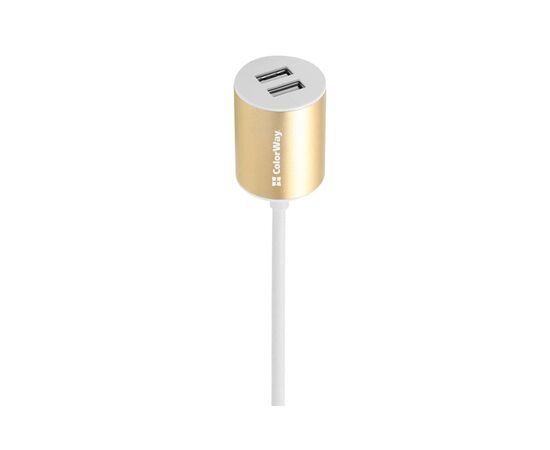 Зарядное устройство ColorWay 2USB 2.1A + кабель 1.2м white (CW-CHA004-WT), изображение 3 Зарядное устройство ColorWay 2USB 2.1A + кабель 1.2м white (CW-CHA004-WT), изображение 3