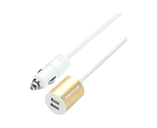 Зарядний пристрій ColorWay 2USB 2.1A + кабель 1.2м white (CW-CHA004-WT)