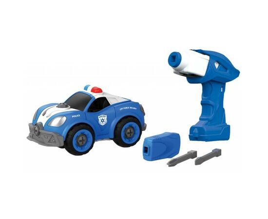 Конструктор Diy Spatial Creativity Полицейская машина с электродвигателем (CJ-1365063), изображение 2