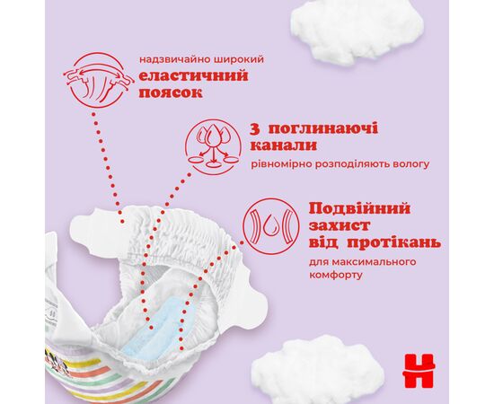 Подгузник Huggies Ultra Comfort 4 (8-14 кг) M-Pack 132 шт (5029053590523), изображение 6 Подгузник Huggies Ultra Comfort 4 (8-14 кг) M-Pack 132 шт (5029053590523), изображение 6