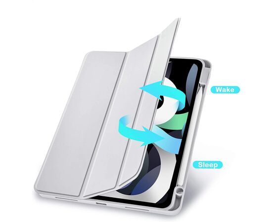 Чехол для планшета BeCover Direct Charge Pen mount Apple Pencil Apple iPad 10.9" 2022 Gray (708498), изображение 4 Чехол для планшета BeCover Direct Charge Pen mount Apple Pencil Apple iPad 10.9" 2022 Gray (708498), изображение 4