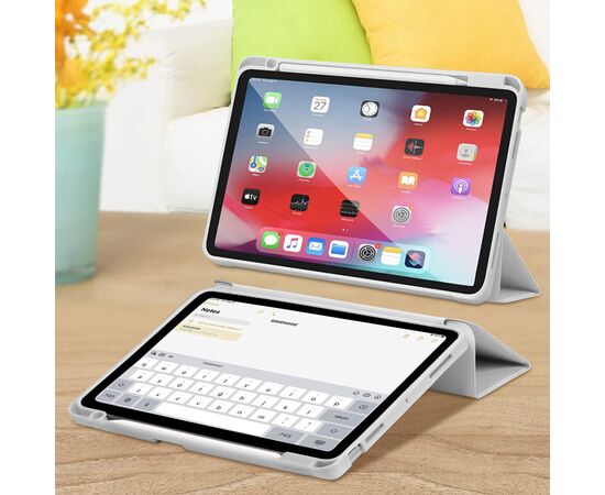 Чехол для планшета BeCover Direct Charge Pen mount Apple Pencil Apple iPad 10.9" 2022 Gray (708498), изображение 6 Чехол для планшета BeCover Direct Charge Pen mount Apple Pencil Apple iPad 10.9" 2022 Gray (708498), изображение 6