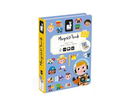 Развивающая игрушка Janod Магнитная книга Профессии (J02597)