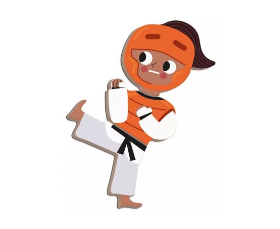 Развивающая игрушка Janod Магнитная книга Спорт (J02596), изображение 4 Развивающая игрушка Janod Магнитная книга Спорт (J02596), изображение 4