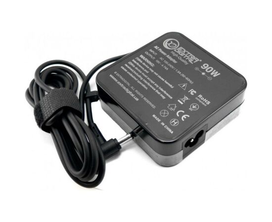Блок живлення до ноутбуку Extradigital Asus 19V, 4.74A, 90W (5.5x2.5) High Quality (PSU3858), зображення 2 Блок живлення до ноутбуку Extradigital Asus 19V, 4.74A, 90W (5.5x2.5) High Quality (PSU3858), зображення 2