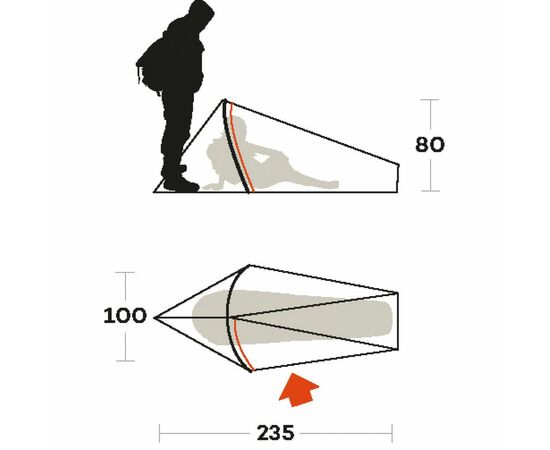 Намет Ferrino Sintesi 1 Olive Green (926548), зображення 3 Намет Ferrino Sintesi 1 Olive Green (926548), зображення 3