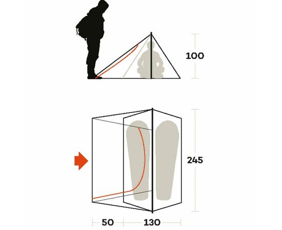 Намет Ferrino Sintesi 2 Olive Green (926549), зображення 3 Намет Ferrino Sintesi 2 Olive Green (926549), зображення 3