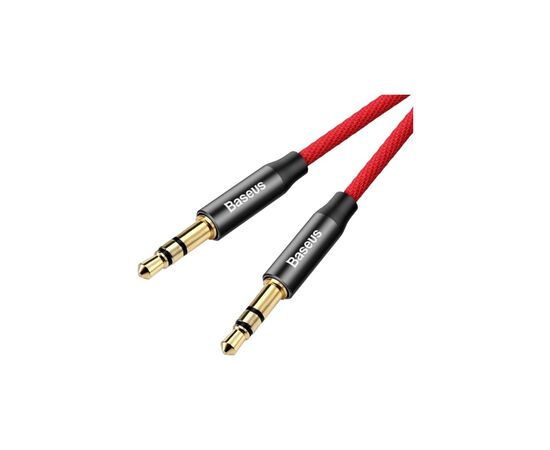 Кабель мультимедійний Jack 3.5mm Yiven M30 M/M 1.5m red-black Baseus (CAM30-C91), зображення 3 Кабель мультимедійний Jack 3.5mm Yiven M30 M/M 1.5m red-black Baseus (CAM30-C91), зображення 3