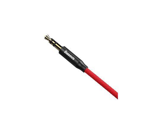 Кабель мультимедійний Jack 3.5mm Yiven M30 M/M 1.5m red-black Baseus (CAM30-C91), зображення 4 Кабель мультимедійний Jack 3.5mm Yiven M30 M/M 1.5m red-black Baseus (CAM30-C91), зображення 4
