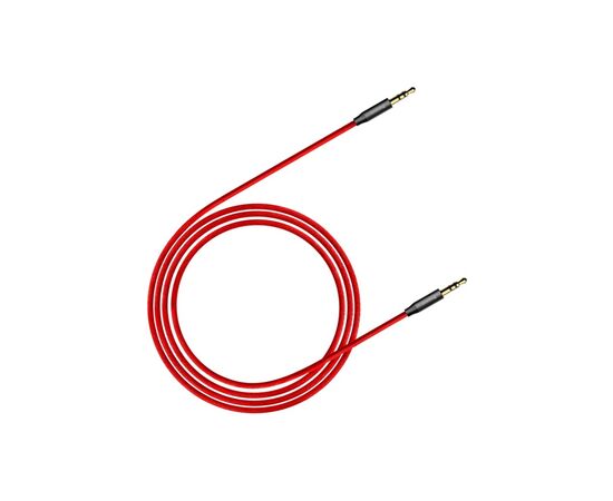 Кабель мультимедійний Jack 3.5mm Yiven M30 M/M 1.5m red-black Baseus (CAM30-C91), зображення 5 Кабель мультимедійний Jack 3.5mm Yiven M30 M/M 1.5m red-black Baseus (CAM30-C91), зображення 5