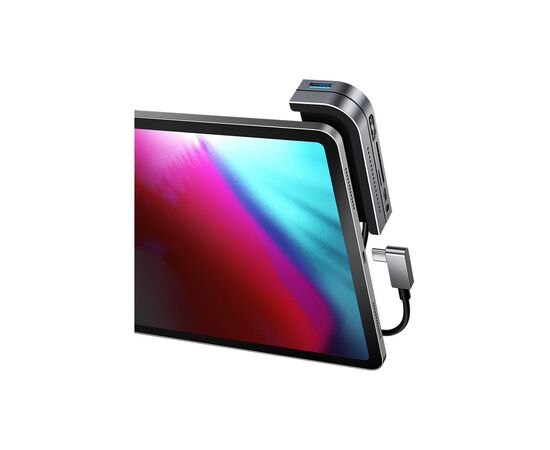 Концентратор Baseus USB3.1 Type-C to HDMI/USB 3.0x3/TF,SD/Type C PD/3.5mm (CAHUB-WJ0G), изображение 4 Концентратор Baseus USB3.1 Type-C to HDMI/USB 3.0x3/TF,SD/Type C PD/3.5mm (CAHUB-WJ0G), изображение 4