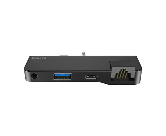 Концентратор Baseus USB3.1 Type-C+3.5mm toUSB 3.0/RJ45/Type-C/3.5mm forSurfaceGo (CAHUB-FG01), изображение 2 Концентратор Baseus USB3.1 Type-C+3.5mm toUSB 3.0/RJ45/Type-C/3.5mm forSurfaceGo (CAHUB-FG01), изображение 2