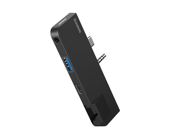 Концентратор Baseus USB3.1 Type-C+3.5mm toUSB 3.0/RJ45/Type-C/3.5mm forSurfaceGo (CAHUB-FG01), изображение 3 Концентратор Baseus USB3.1 Type-C+3.5mm toUSB 3.0/RJ45/Type-C/3.5mm forSurfaceGo (CAHUB-FG01), изображение 3