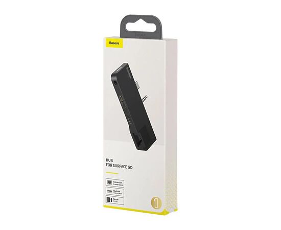 Концентратор Baseus USB3.1 Type-C+3.5mm toUSB 3.0/RJ45/Type-C/3.5mm forSurfaceGo (CAHUB-FG01), изображение 7 Концентратор Baseus USB3.1 Type-C+3.5mm toUSB 3.0/RJ45/Type-C/3.5mm forSurfaceGo (CAHUB-FG01), изображение 7