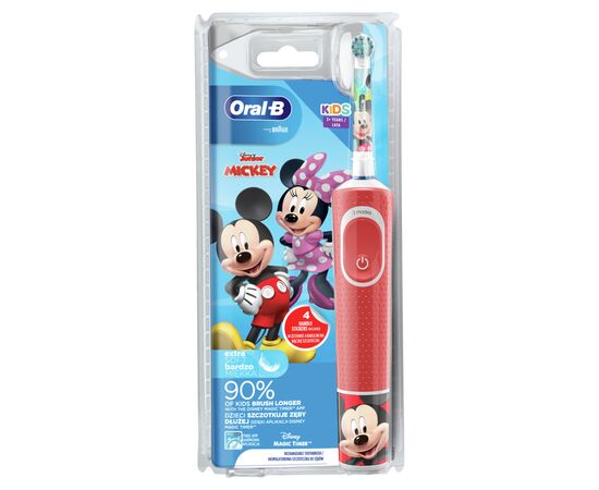 Электрическая зубная щетка Oral-B D100.413.2K Mickey, изображение 2 Электрическая зубная щетка Oral-B D100.413.2K Mickey, изображение 2