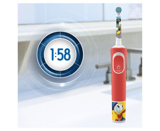 Электрическая зубная щетка Oral-B D100.413.2K Mickey, изображение 5 Электрическая зубная щетка Oral-B D100.413.2K Mickey, изображение 5