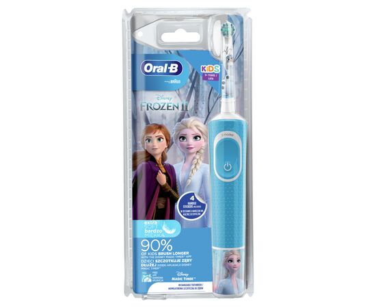 Электрическая зубная щетка Oral-B D100.413.2K Frozen II, изображение 2 Электрическая зубная щетка Oral-B D100.413.2K Frozen II, изображение 2
