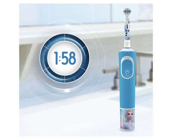Электрическая зубная щетка Oral-B D100.413.2K Frozen II, изображение 6 Электрическая зубная щетка Oral-B D100.413.2K Frozen II, изображение 6
