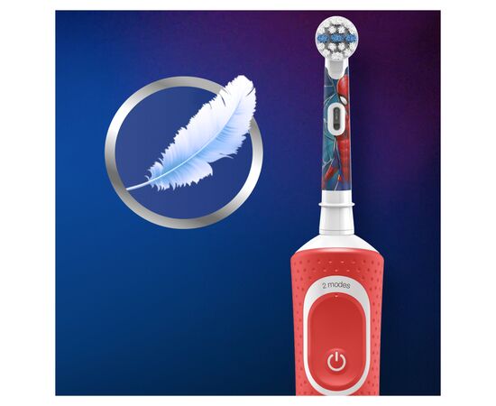 Электрическая зубная щетка Oral-B D100.413.2K Spider-Man, изображение 7 Электрическая зубная щетка Oral-B D100.413.2K Spider-Man, изображение 7