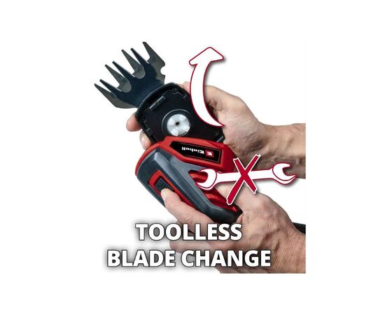 Кусторез Einhell GC-CG 3,6/70 Li WT, 3.6В 2 Ач, 70/110мм, шаг реза 8мм, 0.8кг (3410365), изображение 5 Кусторез Einhell GC-CG 3,6/70 Li WT, 3.6В 2 Ач, 70/110мм, шаг реза 8мм, 0.8кг (3410365), изображение 5