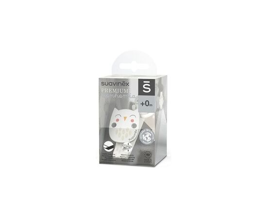 Клипса для пустышек Suavinex Bonhomia с атласной лентой, белая (307824), изображение 2 Клипса для пустышек Suavinex Bonhomia с атласной лентой, белая (307824), изображение 2