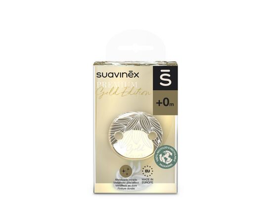 Клипса для пустышек Suavinex Gold Edition белая (307866), изображение 2 Клипса для пустышек Suavinex Gold Edition белая (307866), изображение 2