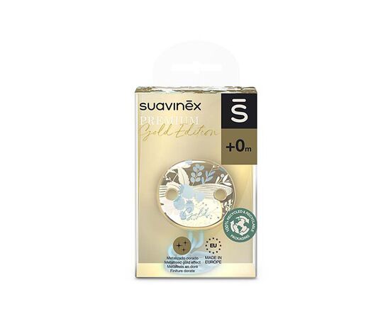 Клипса для пустышек Suavinex Gold Edition голубая (307867), изображение 2 Клипса для пустышек Suavinex Gold Edition голубая (307867), изображение 2