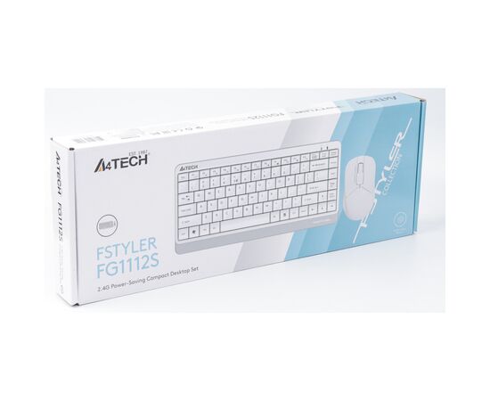 Комплект A4Tech FG1112S Wireless White (FG1112S White), зображення 6 Комплект A4Tech FG1112S Wireless White (FG1112S White), зображення 6
