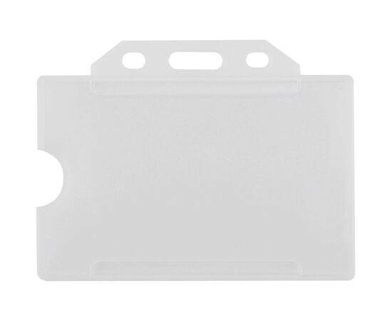 Бейдж Optima горизонтальный PP+PVC, 85х54 мм (O45621)