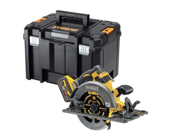 Дисковая пила DeWALT 54В XR FLEXVOLT Li-lon, диск 190х30 мм, 3.7 кг, TSTAK (без АКБ и ЗУ) (DCS579NT), изображение 2 Дисковая пила DeWALT 54В XR FLEXVOLT Li-lon, диск 190х30 мм, 3.7 кг, TSTAK (без АКБ и ЗУ) (DCS579NT), изображение 2