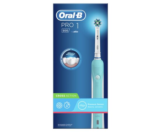 Електрична зубна щітка Oral-B Cross Action (PRO 500), зображення 2 Електрична зубна щітка Oral-B Cross Action (PRO 500), зображення 2