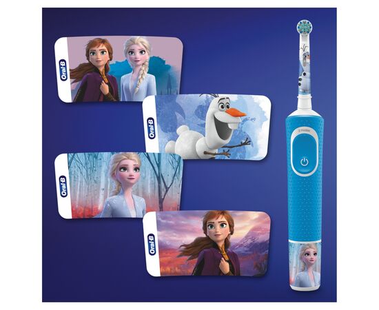 Электрическая зубная щетка Oral-B D100.413.2KX Frozen II, изображение 8 Электрическая зубная щетка Oral-B D100.413.2KX Frozen II, изображение 8