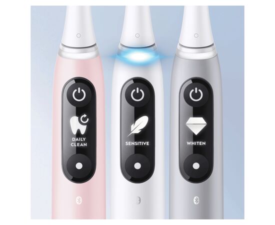 Электрическая зубная щетка Oral-B iO Series 6 iOM6.1A6.1K 3753 White (4210201381648), изображение 5 Электрическая зубная щетка Oral-B iO Series 6 iOM6.1A6.1K 3753 White (4210201381648), изображение 5