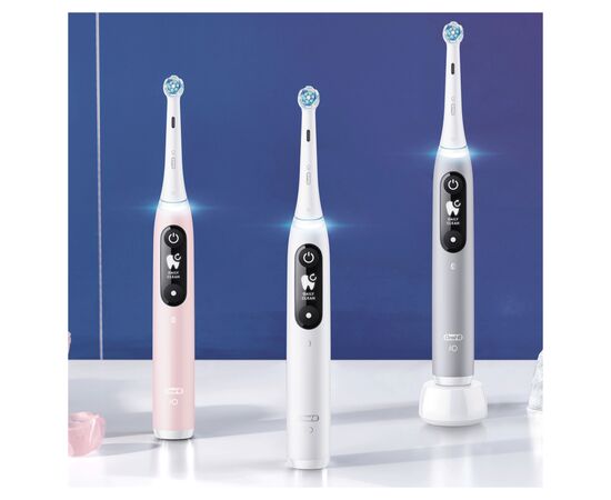 Электрическая зубная щетка Oral-B iO Series 6 iOM6.1A6.1K 3753 White (4210201381648), изображение 8 Электрическая зубная щетка Oral-B iO Series 6 iOM6.1A6.1K 3753 White (4210201381648), изображение 8