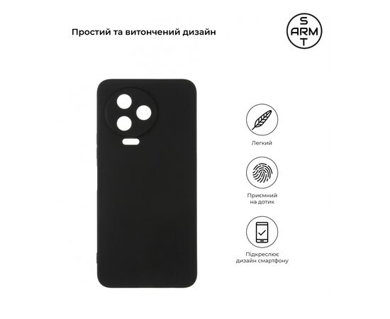 Чехол для мобильного телефона Armorstandart Matte Slim Fit Infinix Note 12 Pro 4G (X676B) / Note 12 2023 (X676C) Cam cov Black (ARM64500), изображение 3
