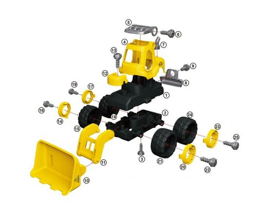 Конструктор Diy Spatial Creativity Дорожный каток (CJ-1614168), изображение 4 Конструктор Diy Spatial Creativity Дорожный каток (CJ-1614168), изображение 4