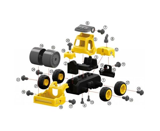 Конструктор Diy Spatial Creativity Каток с электродвигателем (CJ-1365033), изображение 3 Конструктор Diy Spatial Creativity Каток с электродвигателем (CJ-1365033), изображение 3