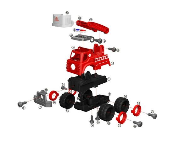 Конструктор Diy Spatial Creativity Пожарный кран (CJ-1614179), изображение 4 Конструктор Diy Spatial Creativity Пожарный кран (CJ-1614179), изображение 4