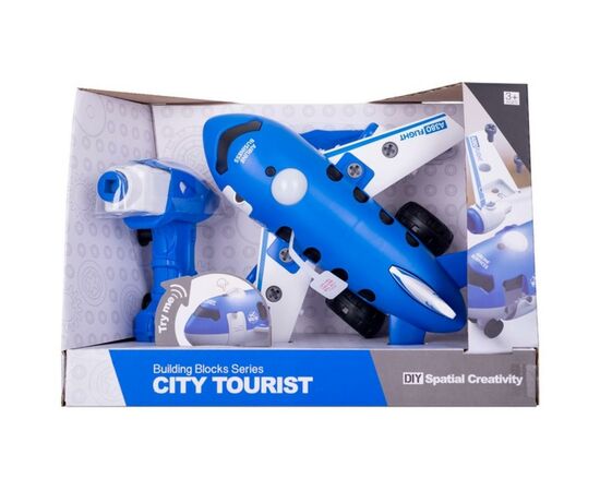 Конструктор Diy Spatial Creativity Самолет с электродвигателем (CJ-1379247)