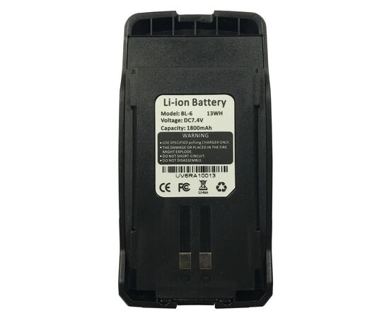 Аккумуляторная батарея для телефона Baofeng для UV-6R Std 1800mAh (BL-6)