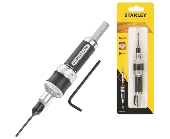 Набор инструментов Stanley SUPER-LOCK сверло 4 мм,L=67 мм,бита PZ2 L=32 мм, магнитный держатель (STA62380), изображение 3