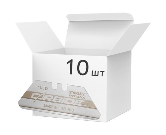 Лезо Stanley Carbide, трапецеподібні із закругленими кутами, 10 штук. (FMHT11012-2)