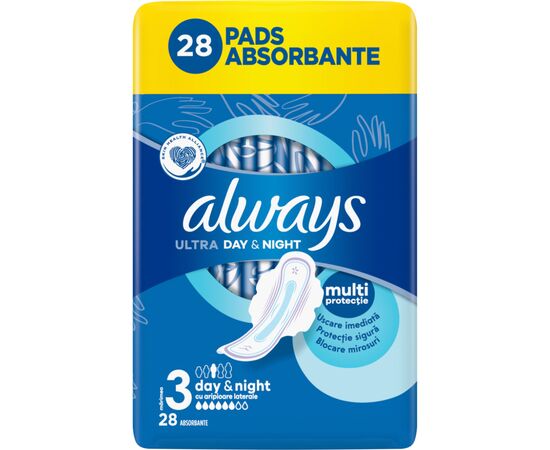 Гигиенические прокладки Always Ultra Day&Night (Размер 3) 28 шт. (4015400489764), изображение 2