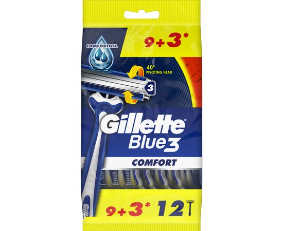 Бритва Gillette Blue 3 Comfort 12 шт. (7702018490622)