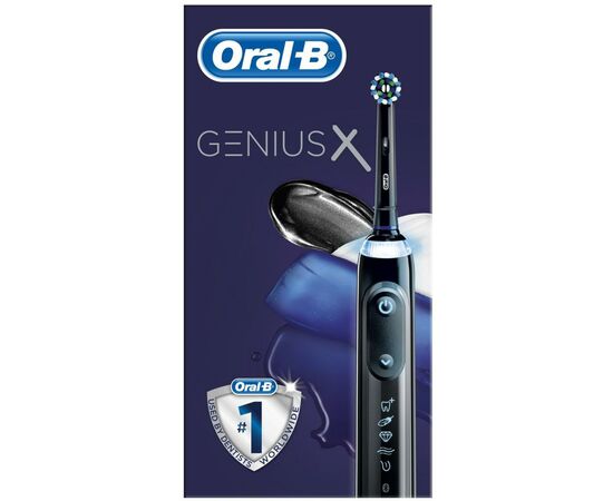 Электрическая зубная щетка Oral-B Genius X/D706.513.6X Midnight black, изображение 2 Электрическая зубная щетка Oral-B Genius X/D706.513.6X Midnight black, изображение 2