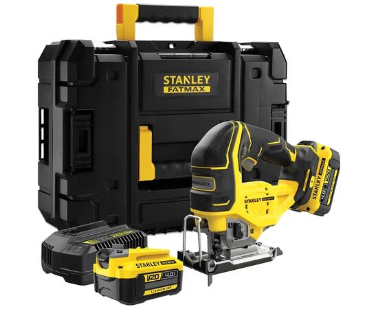 Електролобзик Stanley FatMax,18В (V20) Li-Ion ,2x4Ah, 3.200 хід/хв, кейс (SFMCS650M2K)