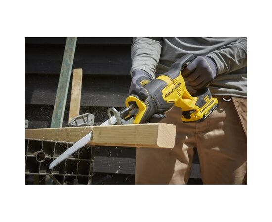Шабельна пила Stanley FatMax,18V(V20)Li-Ion, 2x2Ah, 3.000 хід/хв, 4,85кг (SFMCS300D2K), зображення 5 Шабельна пила Stanley FatMax,18V(V20)Li-Ion, 2x2Ah, 3.000 хід/хв, 4,85кг (SFMCS300D2K), зображення 5