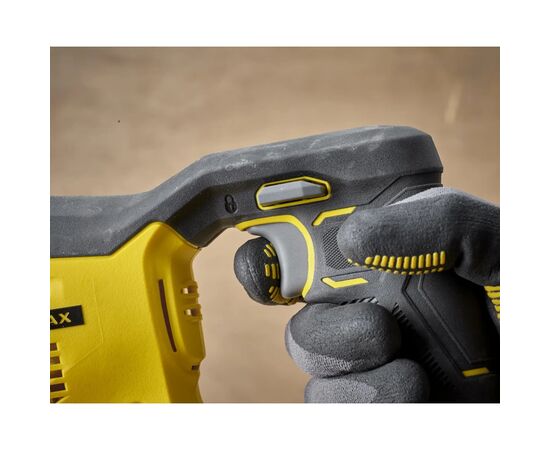Шабельна пила Stanley FatMax,18V(V20)Li-Ion, 2x2Ah, 3.000 хід/хв, 4,85кг (SFMCS300D2K), зображення 7 Шабельна пила Stanley FatMax,18V(V20)Li-Ion, 2x2Ah, 3.000 хід/хв, 4,85кг (SFMCS300D2K), зображення 7